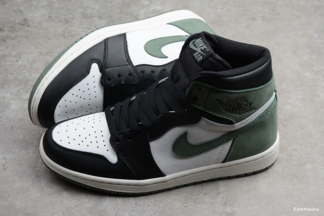 Kicktheory Green 1 Air Jordan Retro High 555088-135 Clay OG 0707